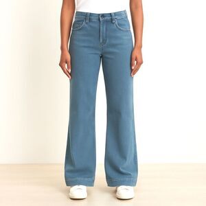 GAP 1969 Women’s Blue High Rise Trouser Jeans Size 30/10 Wide Leg Flare